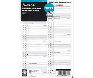 Filofax Leporello DEU 22-68549 - Agenda annuale 2022, formato A5, verticale