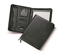 Filofax Metropol A4 Zipped Folio with Calculator (Black)