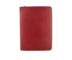 Filofax Metropol Premium Quality Stylish A4 Zip Folder with Calculator (Red)