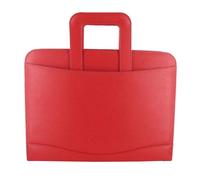 Filofax Metropol Premium Quality Stylish A4 Zip Folder with Handle (Red)