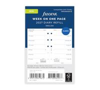 Filofax Mini agenda settimanale 2027 inglese 27-68126
