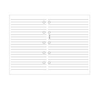 Filofax mini righe bianco (B513008)