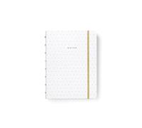 Filofax Moonlight A5 Ricaricabile Taccuino, Bianco