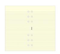 Filofax - Notepad mini, a righe, panna