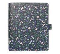 Filofax Organizer da giardino, formato A5, effetto pelle, dettagli in lamina d'oro, sei anelli, visualizzazione settimanale, multilingue (C028739)