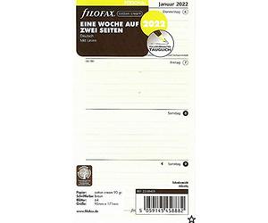 Filofax Personal 1 settimana su 2 pagine, cotone panna