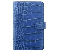 Filofax Personal Compact Classic Croc Organizer - Indaco