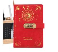 Filofax Personal - Diario con lucchetto a righe, diario da sogno con l'universo e i pianeti, formato A5 protetto da password, un taccuino artistico, protetto dalla privacy