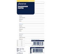 Filofax Personal Password - Ricarica di carta, 95 x 171 mm, colore: Bianco