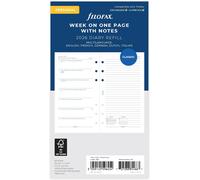 Filofax Personale Settimana Su One Pagine Con Notes Ricarica Diario 2026 Multi