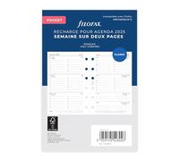 Filofax Pocket 1 settimana su 2 pagine francese 2025