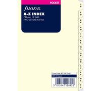 Filofax Pocket A-Z Index 2 Letters per Tab (Cream)