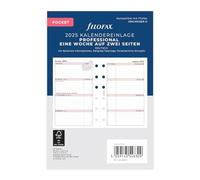 Filofax Pocket Professional 1 settimana su 2 pagine (tedesco) 2025 - NUOVO