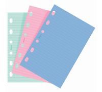 Filofax Pocket Ruled Colour Notepaper 30pk
