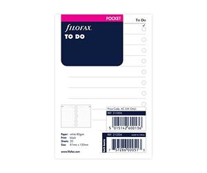 Filofax Pocket To Do Pad, bianco