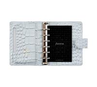 Filofax Premium Quality and Stylish Classic Croc Pocket Organiser (Silver Mist)