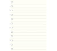 Filofax Quaderno a righe, formato A4, colore bianco