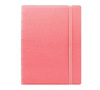 Filofax Quaderno ricaricabile pastello, formato A5 (21 x 12,7 cm), colore rosa, 112 pagine mobili color crema, con indice, tasca e segnalibro (B115053U)