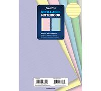 Filofax Ricarica per quaderni, formato A5, a righe, color pastello