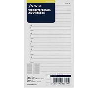 Filofax - Schede per siti internet e indirizzi email