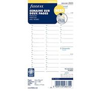 Filofax Settimana su due pagine - Francese - Perm - 2023, bianco