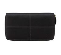 Filofax Stylish Classic Stitch Soft Zip Purse Large in Elegant Black Colour