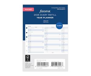 Filofax Tasca annuale verticale (E)2026