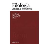 Filologia antica e moderna (2021). Vol. 52