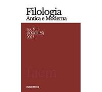 Filologia antica e moderna (2023). Vol. 55: Lirica. Forme e temi, persistenze e discontinuità