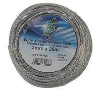 Filomat FUN3025 Fune Zincata, Acciaio, 25 m