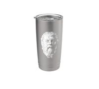 Filosofia greca Socrate Bicchiere termico in acciaio inox doppia parete