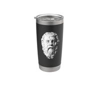 Filosofia greca Socrate Bicchiere termico in acciaio inox doppia parete