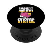 Filosofia L'unico soggetto in cui la confusione è una virtù PopSockets PopGrip Adesivo