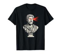 Filosofia stoica Crypto Investor Laser Eyes Maglietta