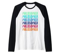 Filosofo - Colorato Maglia con Maniche Raglan