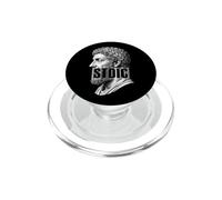 Filosofo del codice a barre di filosofia stoica di Marco Aurelio PopSockets PopGrip per MagSafe