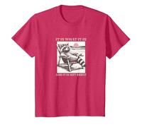 Filosofo Procione, è Quello Che è, e Non è Eccezionale Maglietta, Bambini, Rosso mélange, 12 Anni