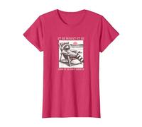 Filosofo Procione, è Quello Che è, e Non è Eccezionale Maglietta, Donna, Rosso mélange, XL