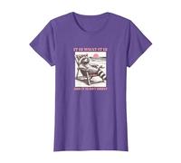 Filosofo Procione, è Quello Che è, e Non è Eccezionale Maglietta, Donna, Viola mélange, XL