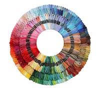 Fils À Broder Multicolores - Lot De Fils Pour Broderie, Point De Croix, , Et Artisanat - Fil Coton Résistant, Doux Et Brillant - Idéal Pour Projets Créatifs, Loisirs, Couturières