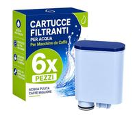 Filswa Filtro Acqua Compatibile Philips Aqua Clean, 6 Pezzi | Ricambio per Philips 3100, 4000, 5000, Compatibile con Saeco, LatteGo, Gaggia, Modelli CA6707, CA6903, Filtro Anticalcare