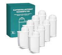 Filswa Filtro dell'acqua completamente automatico per Siemens EQ-Series, EQ6 Plus S700, EQ9 S900 S500, EQ500, EQ700, EQ900. Alta qualità ed efficiente alternativa economica (8 pezzi)