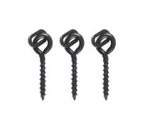 Filteilect 20 viti nere per esche con anello girevole per pesca alla carpa, galleggianti, boilies, materiale in rame, dimensioni 15 mm, attrezzatura anti-terminale