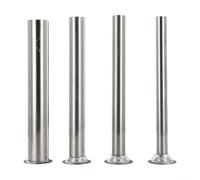 Filteilect 4 tubi per salsicce in acciaio inox, 4 imbuti di riempimento, ugelli di ricambio per tritacarne, salsicce (3,8 cm)