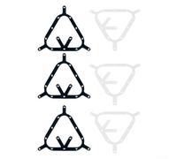 Filteilect 6Pcs Biliardo Triangolo Rack Posizionamento Adesivi per 8 9 10 Palla Biliardo Accessori Tavolo Da Biliardo Plastica Leggero Portatile Aiuto di Formazione