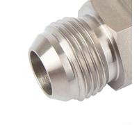 Filteilect Adattatore per scarico di ritorno dell'olio turbo, 10 AN a M18 x 1,5 mm, in acciaio, senza saldatura, compatibile con turbocompressori con guarnizione e paraolio