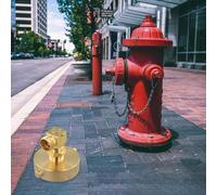 Filteilect Adattatore per tubo flessibile in ottone per idrante antincendio - 2-/2 "NST/NH femmina a 3/4" GHT maschio, per lunga durata Outdoor Water Equipment Connettore per giardinaggio urbano