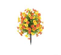 Filteilect Albero artificiale con palla di erba mattutina gloria con fiori pianta decorativa in piedi con picchetto per giardino balcone passerella ufficio casa