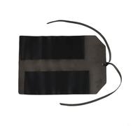 Filteilect Borsa portautensili portatile in pelle per hardware, chiavi e taglierine, organizer multifunzione per attrezzi con custodia in pelle PU, kit compatto per fai da te (nero)