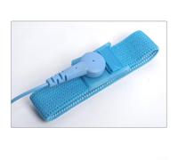 Filteilect Cinturino da polso antistatico da 1,8 m, con fascia elastica regolabile e clip, materiale PVC con filo conduttivo in acciaio inossidabile per messa a terra